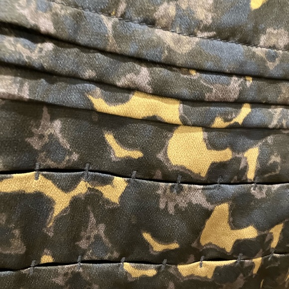 Blue / Beige A Line Skirt Size 12 - Picture 6 of 6